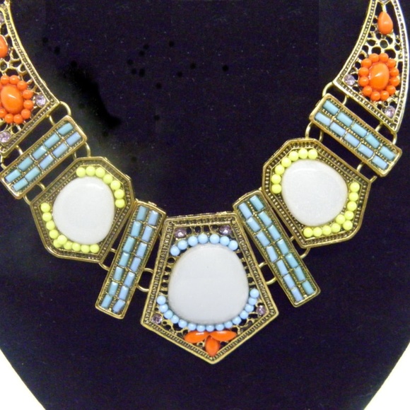 Colorful Boho Statement Choker/Necklace - Picture 2 of 7